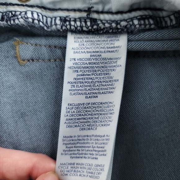 Chaps Denim Daniella Curvy Womens Size 8P Straight Leg Stretch Light Wash Blue - Picture 5 of 8